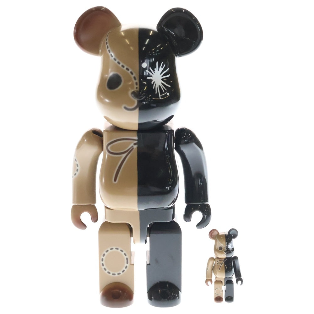 MEDICOM TOY(メディコムトイ) BE@RBRICK × MIHARAYASUHIRO 100% & 400% ベアブリック フィギュア 人形 ブラック/ブラウン
