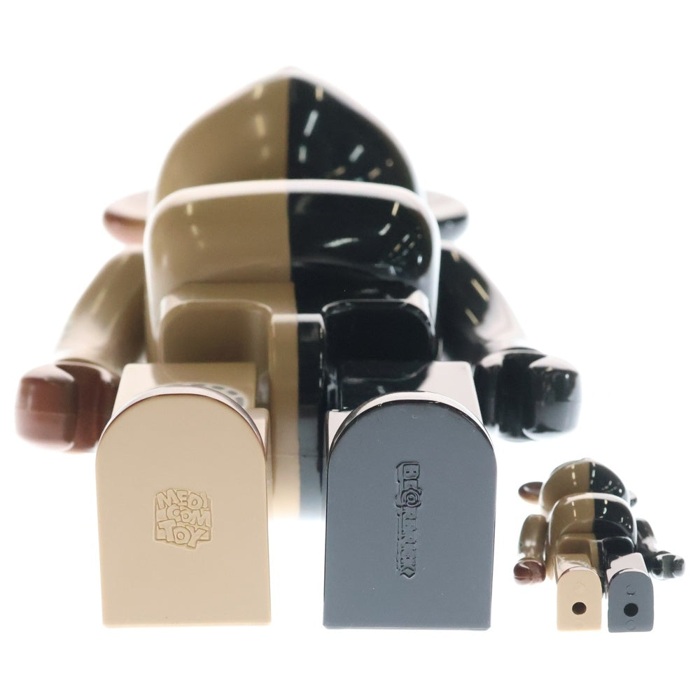 MEDICOM TOY(メディコムトイ) BE@RBRICK × MIHARAYASUHIRO 100% & 400% ベアブリック フィギュア 人形 ブラック/ブラウン
