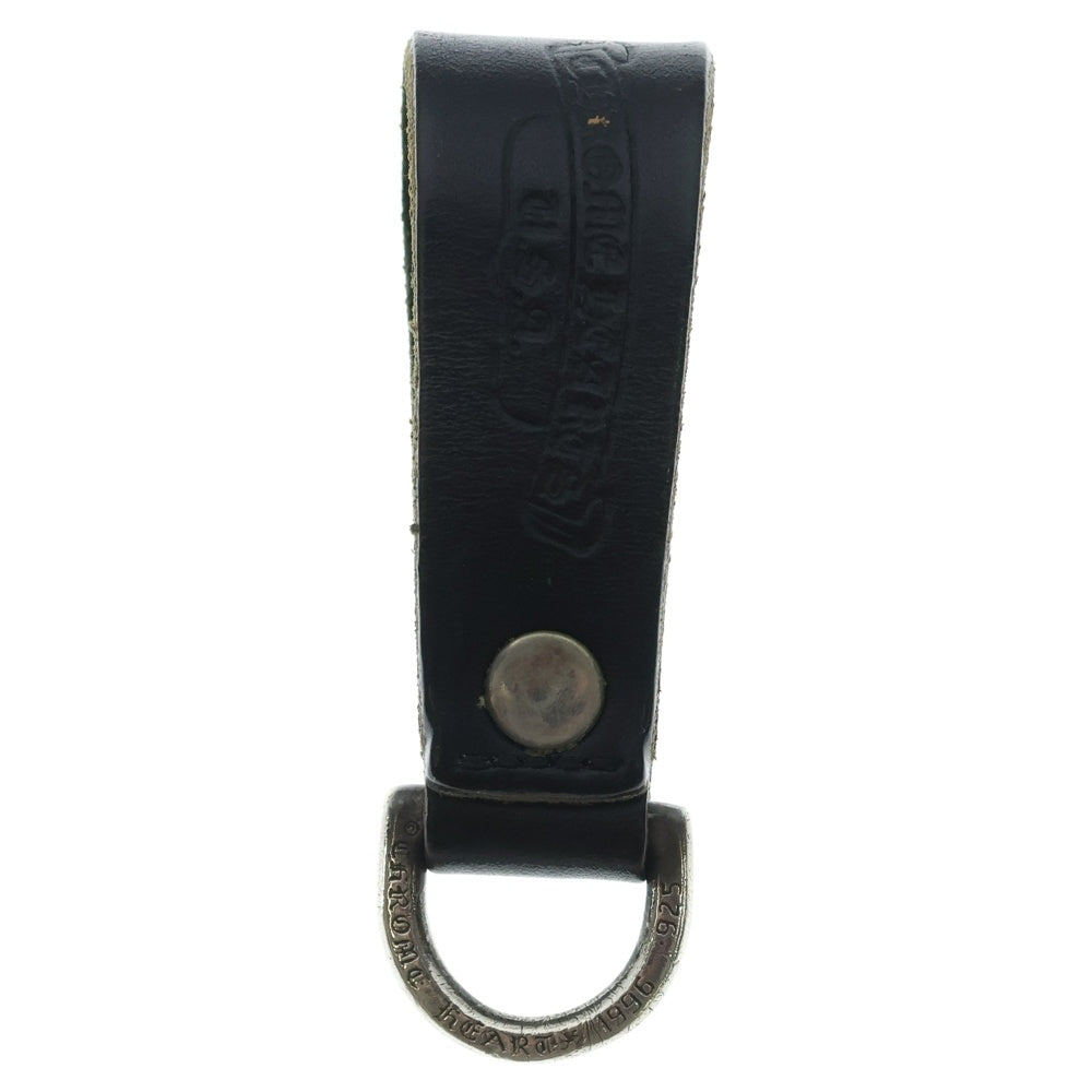 CHROME HEARTS(クロムハーツ) BELT LOOP D RING Dリング クロスボールベルトループ ブラック/シルバー BCA415