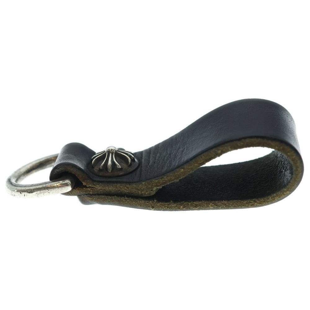 CHROME HEARTS(クロムハーツ) BELT LOOP D RING Dリング クロスボールベルトループ ブラック/シルバー BCA415