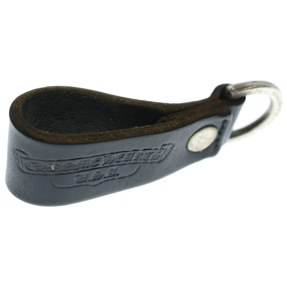 CHROME HEARTS(クロムハーツ) BELT LOOP D RING Dリング クロスボールベルトループ ブラック/シルバー BCA415