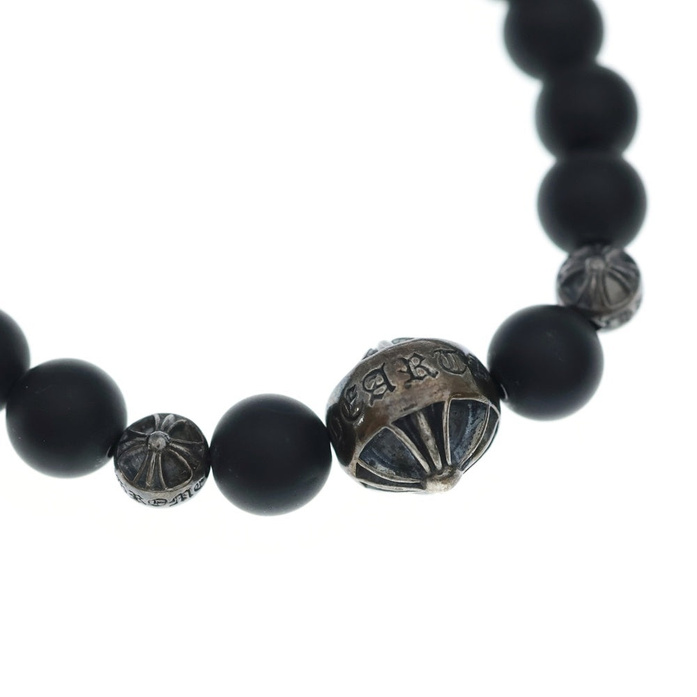 CHROME HEARTS(クロムハーツ) 8mm BEAD 8mmビーズブレス BEAD ONYX71ブレスレット ブラック