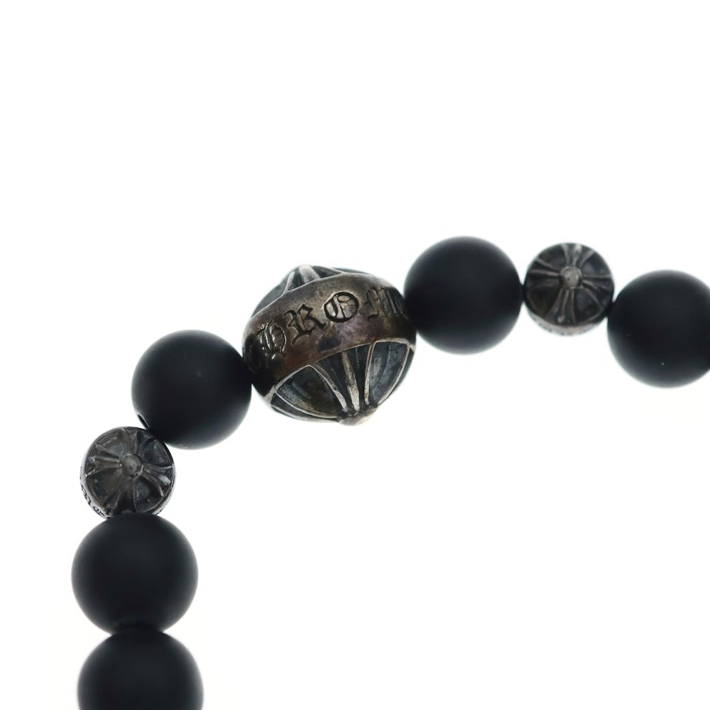 CHROME HEARTS(クロムハーツ) 8mm BEAD 8mmビーズブレス BEAD ONYX71ブレスレット ブラック