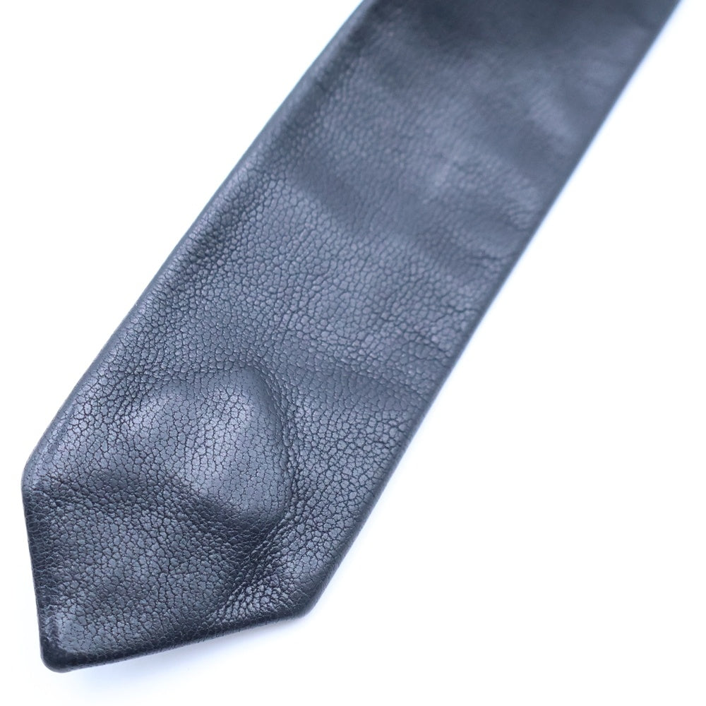 CHROME HEARTS(クロムハーツ) TIE NEK SKNNY LTHR CHプラスモチーフ レザーネクタイ ブラック