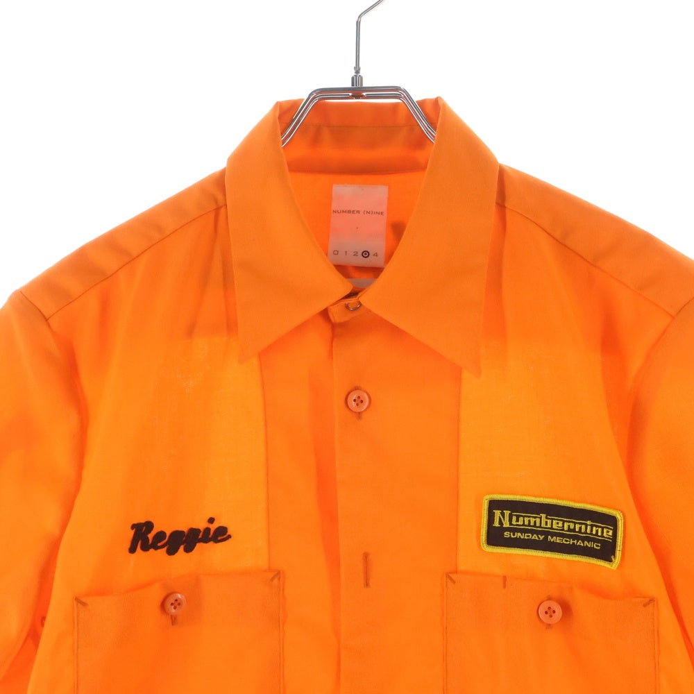 NUMBER (N)INE(ナンバーナイン) (N)INE EXTRA HEAVY Nomex Kevlar Mechanic Shirt エクストラヘビー期 メカニックシャツ オレンジ