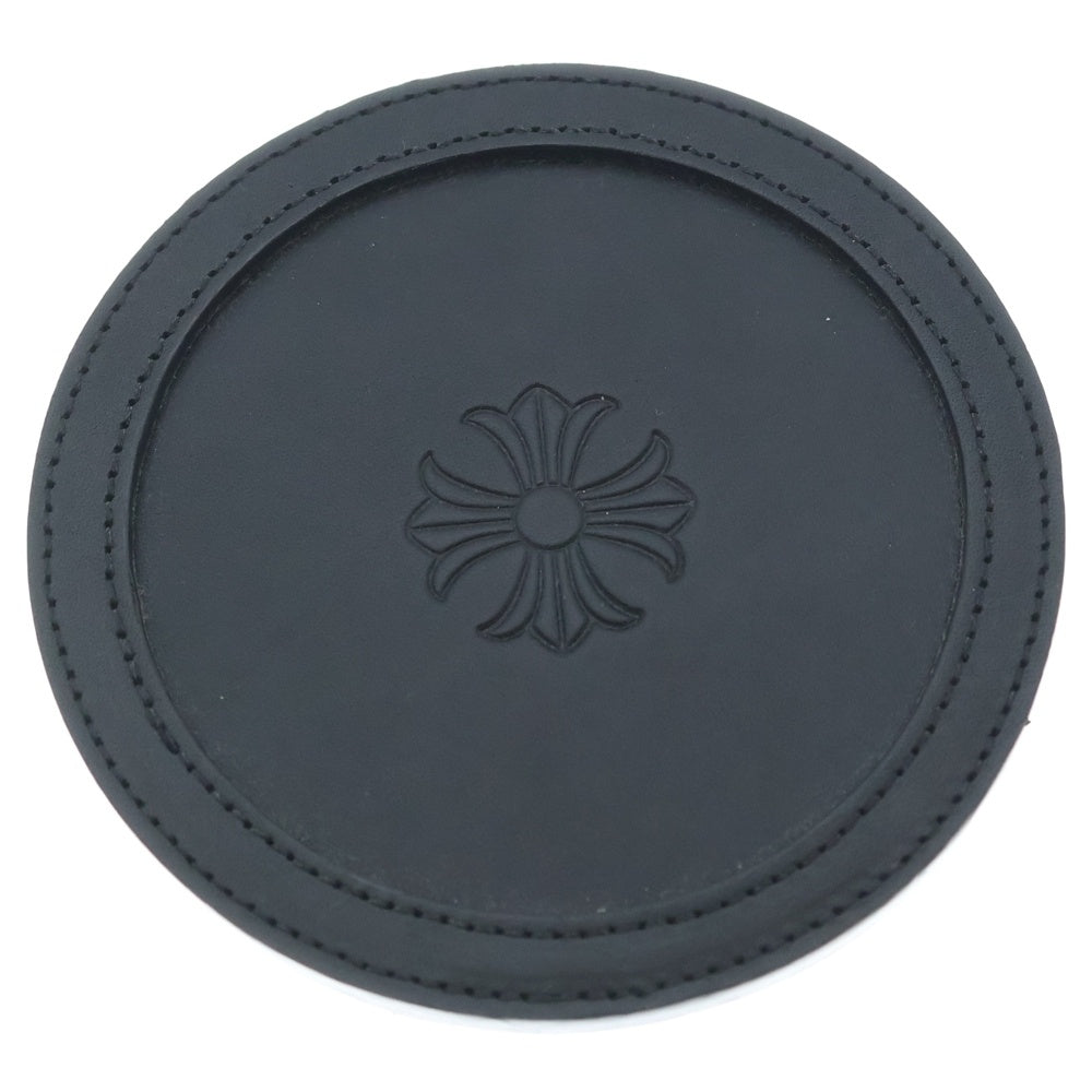 CHROME HEARTS(クロムハーツ) COASTER CHプラス レザーコースター ブラック