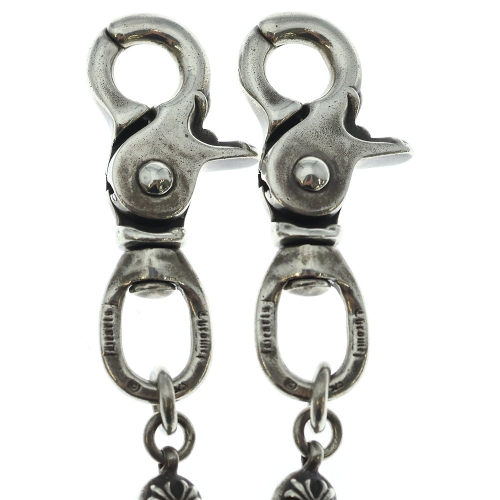 CHROME HEARTS(クロムハーツ) 2BALL SHORT-T/2クリップショート#2クロスボール ウォレットチェーン シルバー BCA064