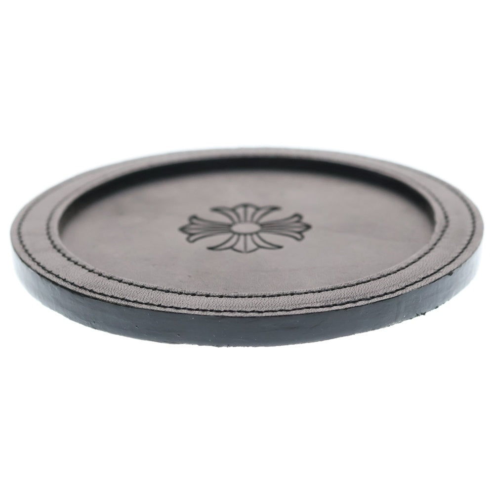 CHROME HEARTS(クロムハーツ) COASTER CHプラス レザーコースター ブラック