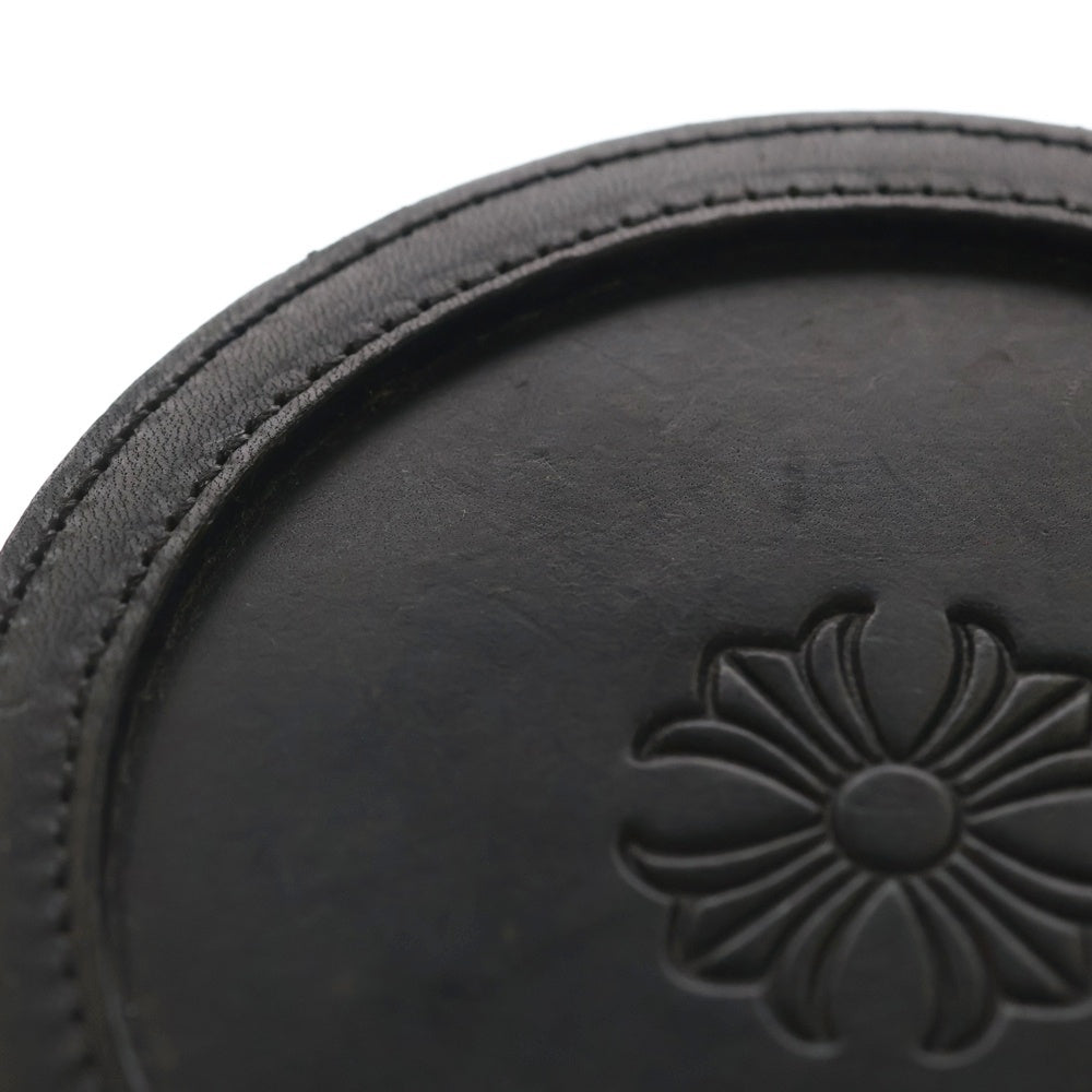 CHROME HEARTS(クロムハーツ) COASTER CHプラス レザーコースター ブラック