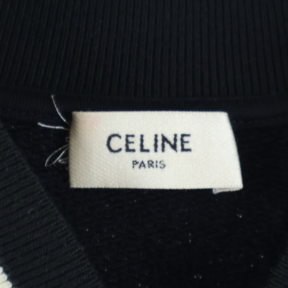 CELINE(セリーヌ) 22AW カレッジロゴ テディ ジャケット ブルゾン 2Y815345F ブラック
