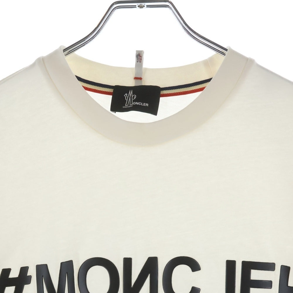 MONCLER(モンクレール) MANICA CORTA フロントラバーロゴ 半袖Tシャツ カットソー ブラック H20978C00005 8390T