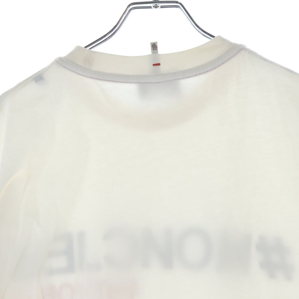 MONCLER(モンクレール) MANICA CORTA フロントラバーロゴ 半袖Tシャツ カットソー ブラック H20978C00005 8390T