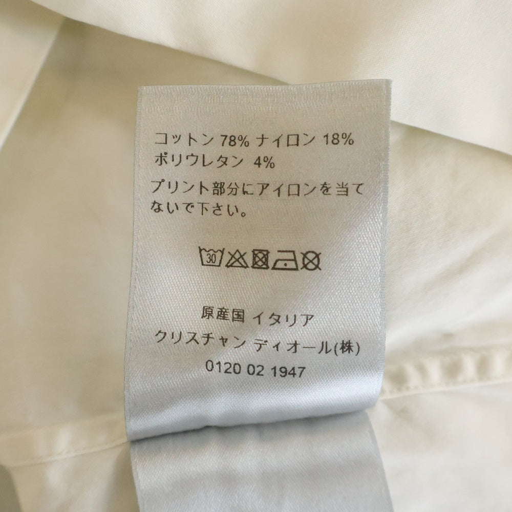 Christian Dior(クリスチャンディオール) 18AW フロントロゴ 長袖シャツ ホワイト 433C529I2635
