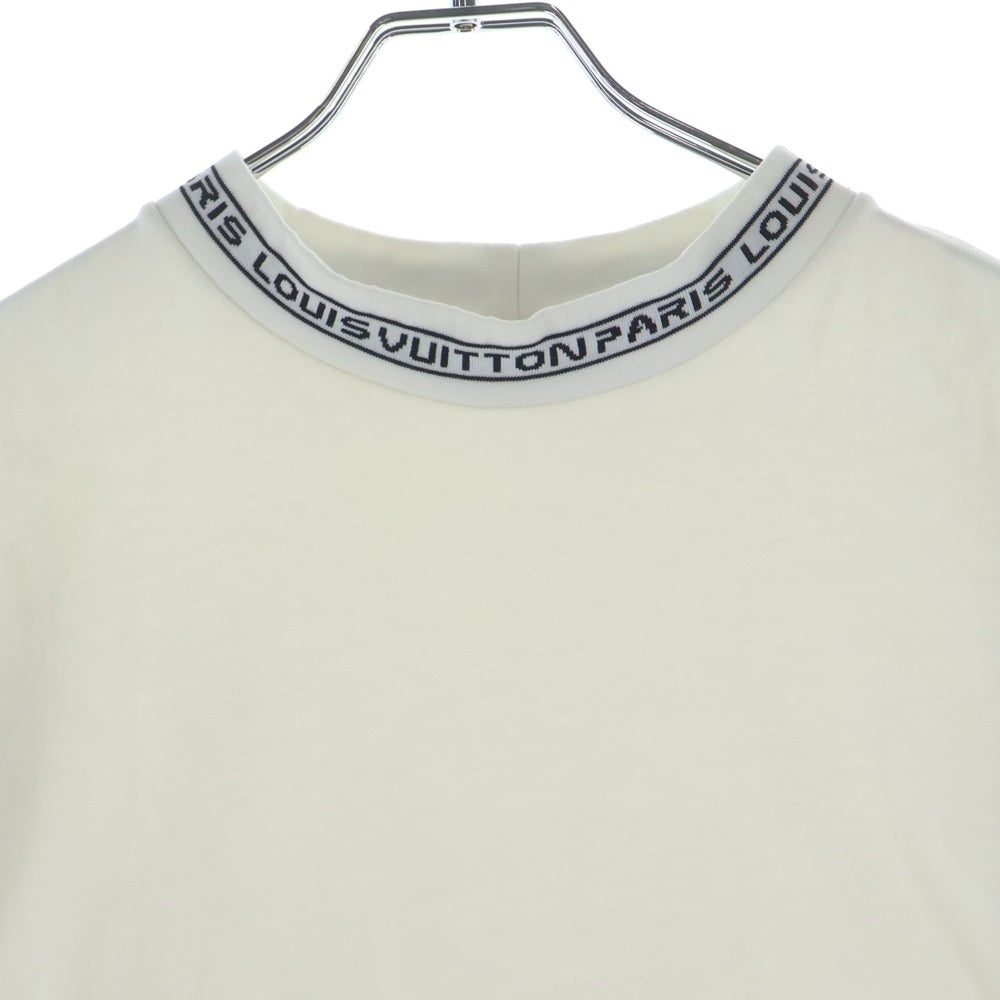 LOUIS VUITTON(ルイヴィトン) 19SS ネックロゴ コットン クルーネック 長袖Tシャツ カットソー ホワイト RM191M HUC HGY02W
