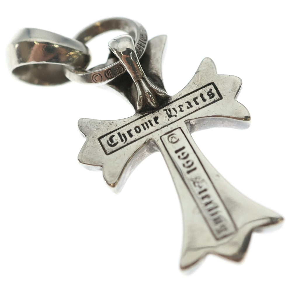 CHROME HEARTS(クロムハーツ) CH CRS SML W/BALE Wベイル スモールCHクロス ペンダントトップ シルバー BCA218