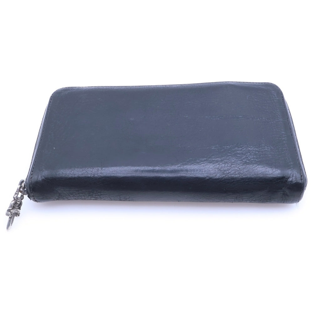 CHROME HEARTS(クロムハーツ) REC F ZIP 3クロス ラウンドジップレザーウォレット 財布 ブラック