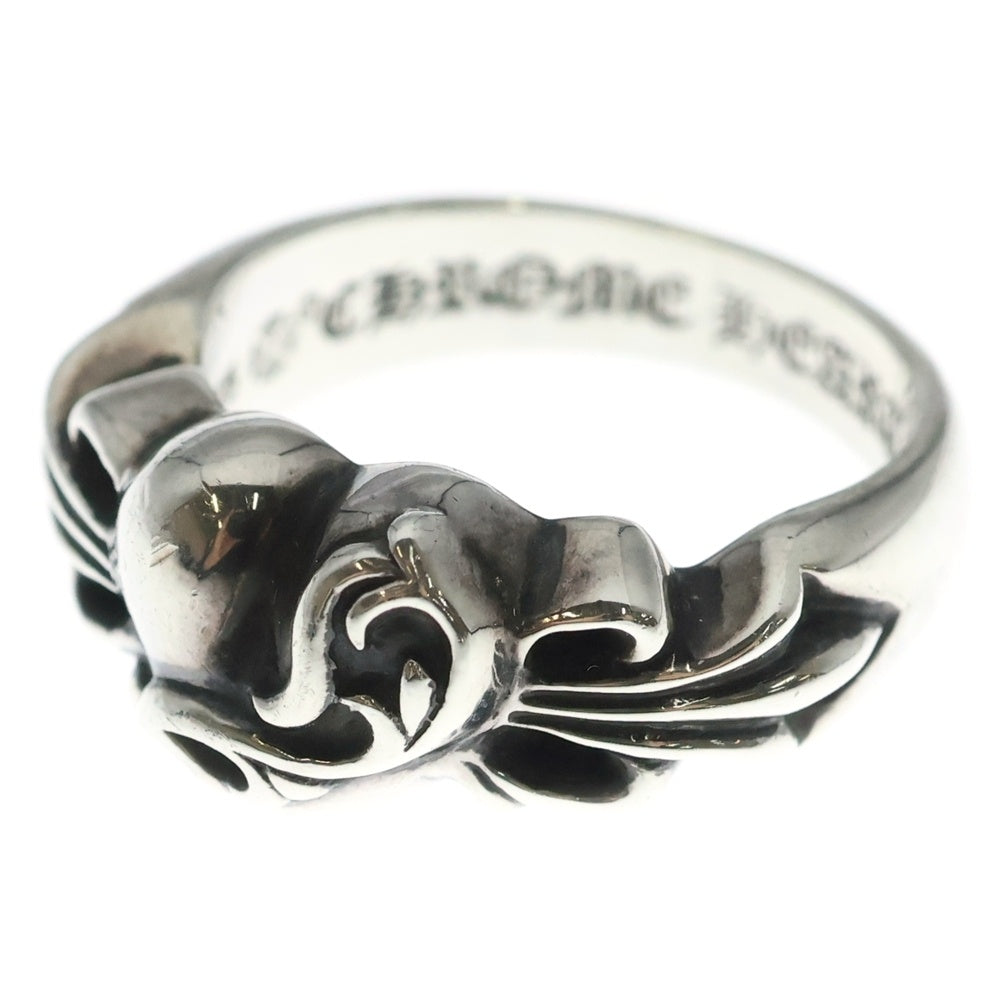 CHROME HEARTS(クロムハーツ) FLRL CRS HRT フローラルハートリング シルバー