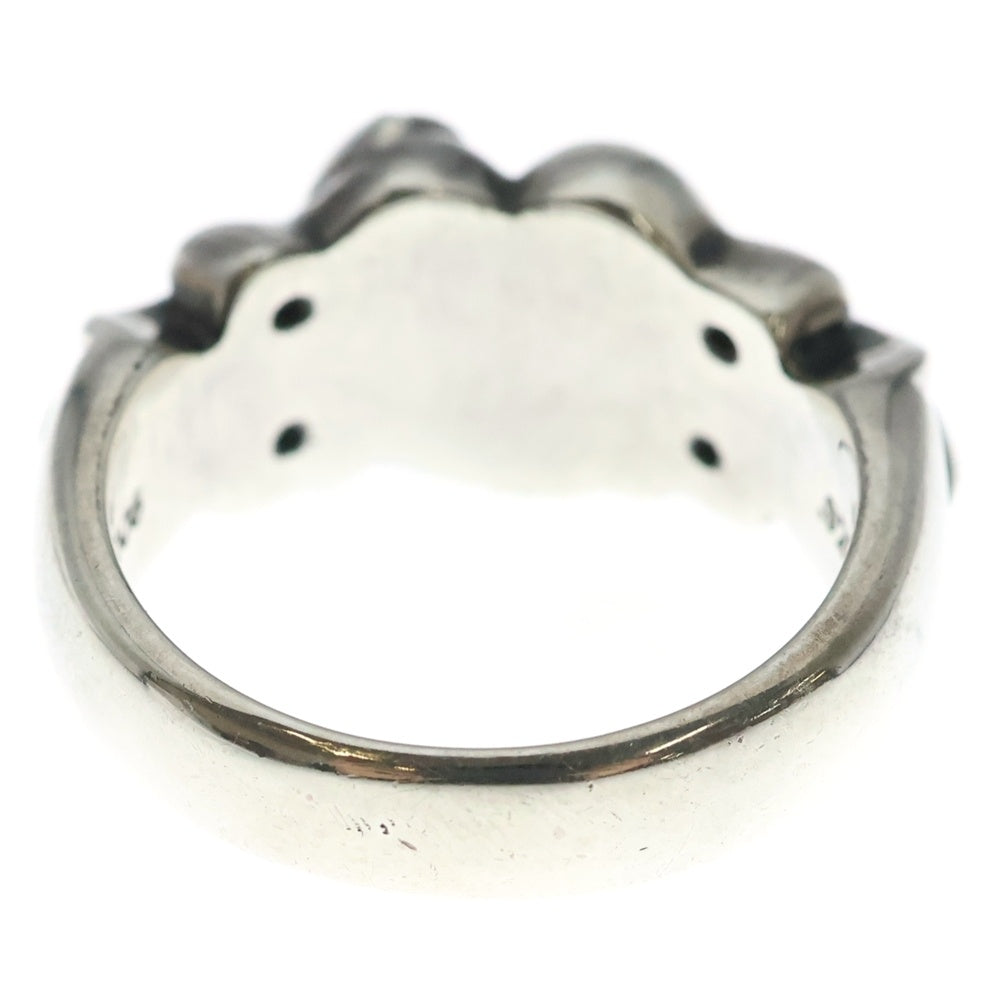 CHROME HEARTS(クロムハーツ) FLRL CRS HRT フローラルハートリング シルバー