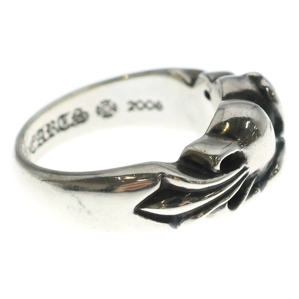 CHROME HEARTS(クロムハーツ) FLRL CRS HRT フローラルハートリング シルバー