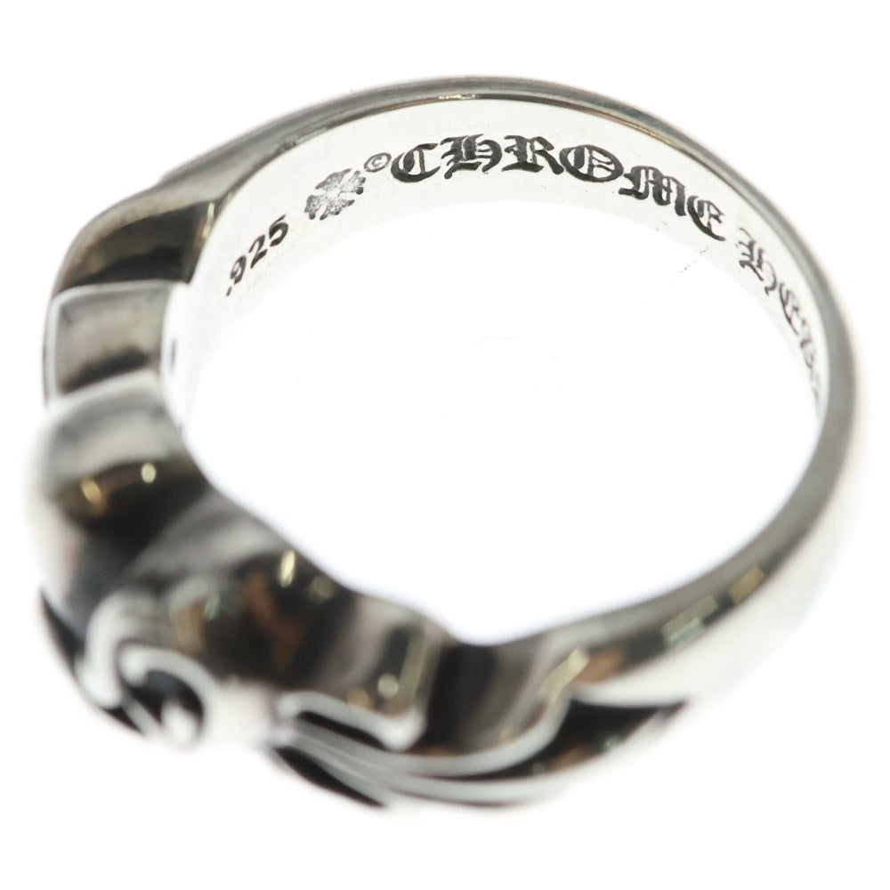 CHROME HEARTS(クロムハーツ) FLRL CRS HRT フローラルハートリング シルバー