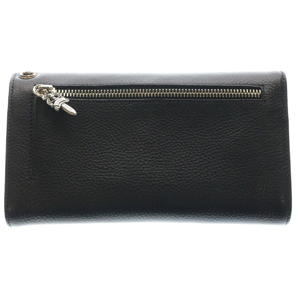 CHROME HEARTS(クロムハーツ) WAVE ウェーブ レザーウォレット 財布 ブラックBCA375