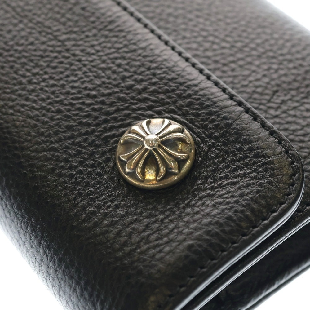 CHROME HEARTS(クロムハーツ) WAVE ウェーブ レザーウォレット 財布 ブラックBCA375