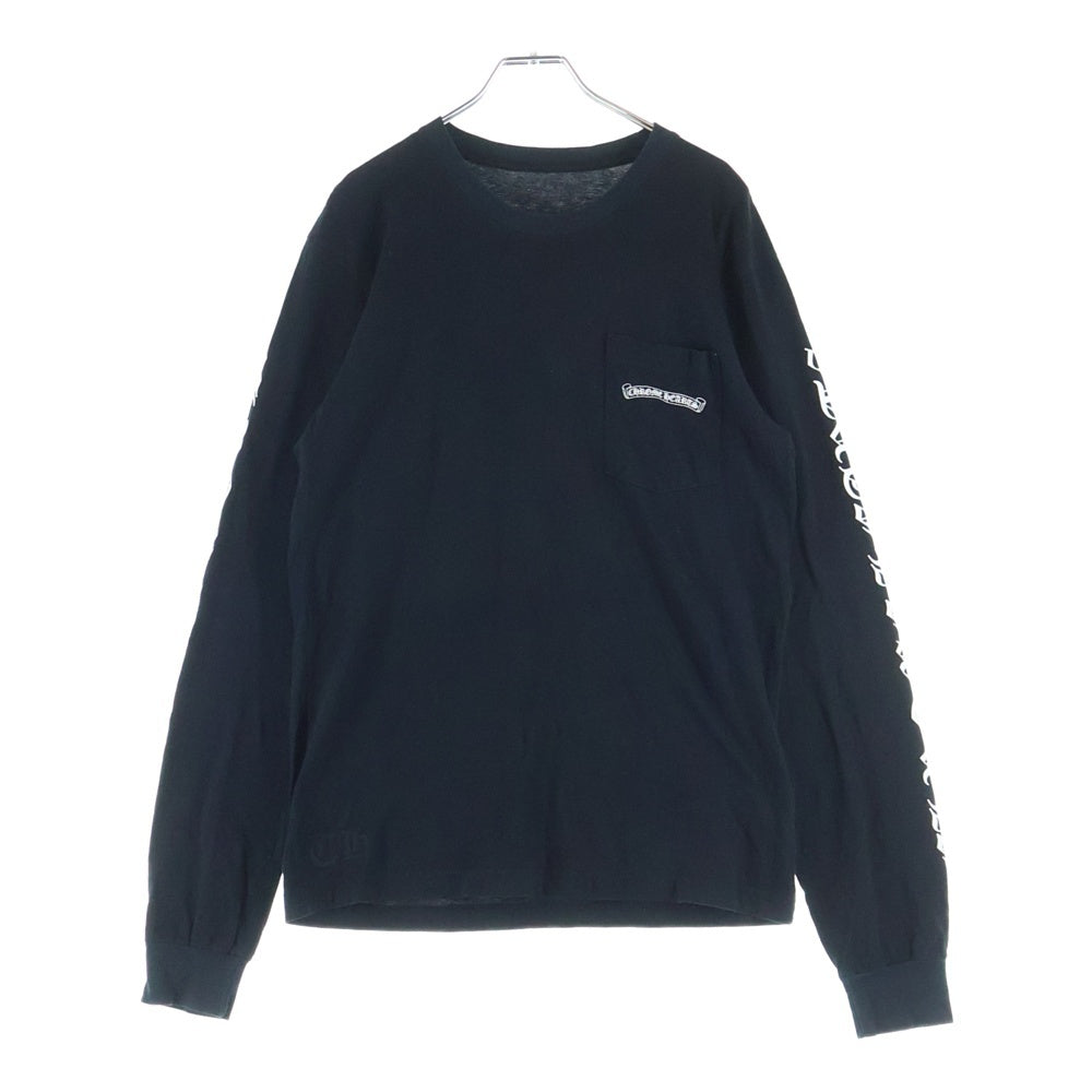 CHROME HEARTS(クロムハーツ) CH SCROLL LOGO L/S TEE スクロールロゴ アームプリント長袖Tシャツ ブラック