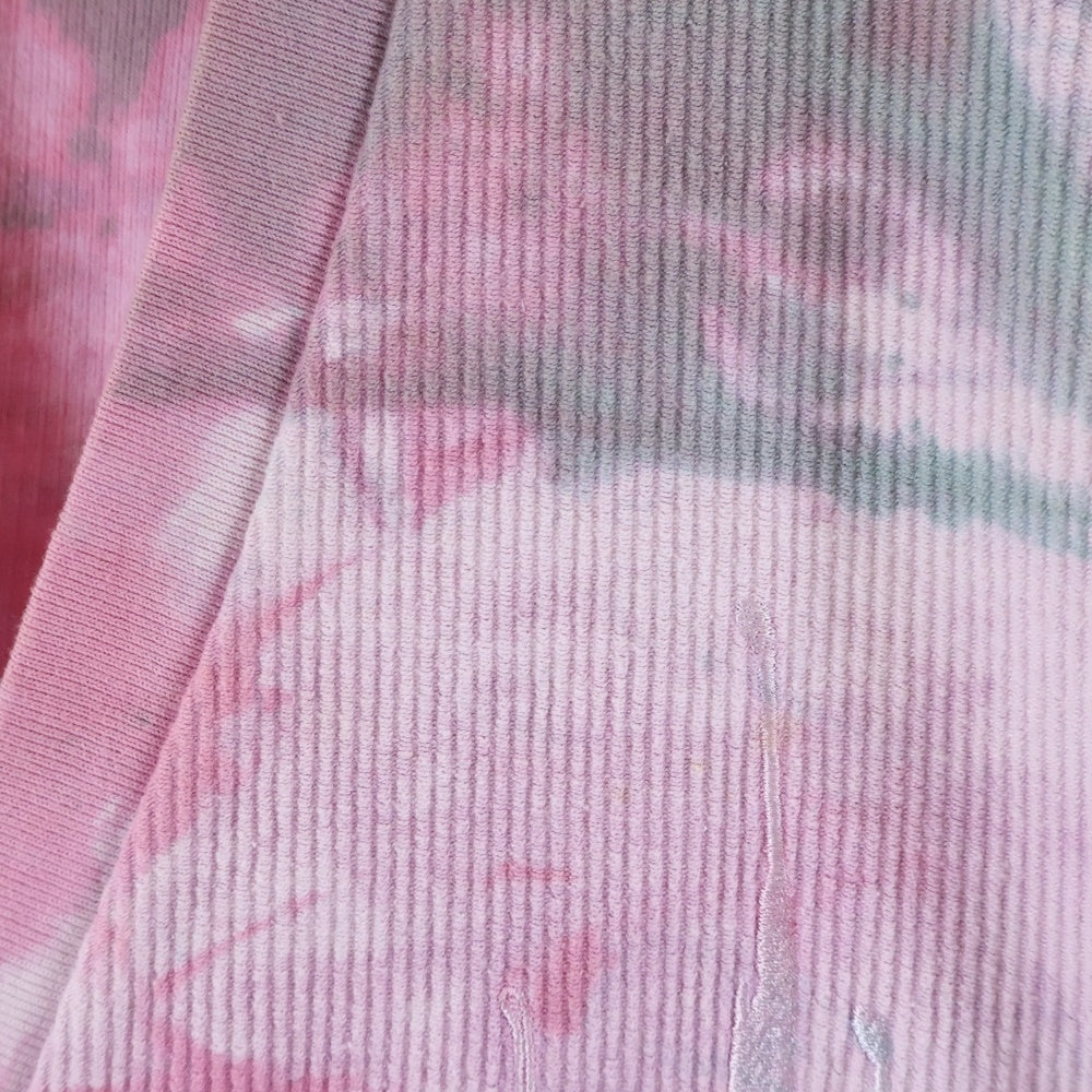 cvtvlist(カタリスト) フロントロゴ刺繍 ブリーチ加工 カーディガン ピンク 23RF030302