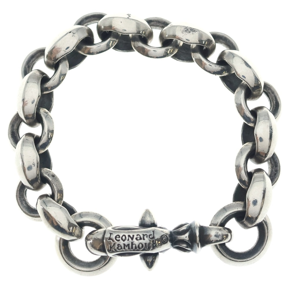 LEONARD KAMHOUT(レナードカムホート) シルクヘロン ブレスレット シルバー