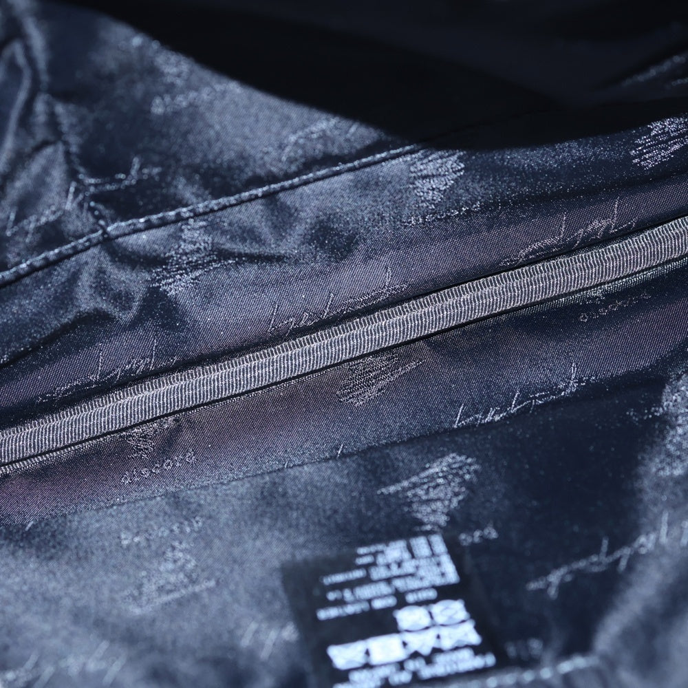 discord Yohji Yamamoto(ディスコード ヨウジヤマモト) ブランドロゴ刺繍 ショルダーバッグ ブラック DA-I98-790
