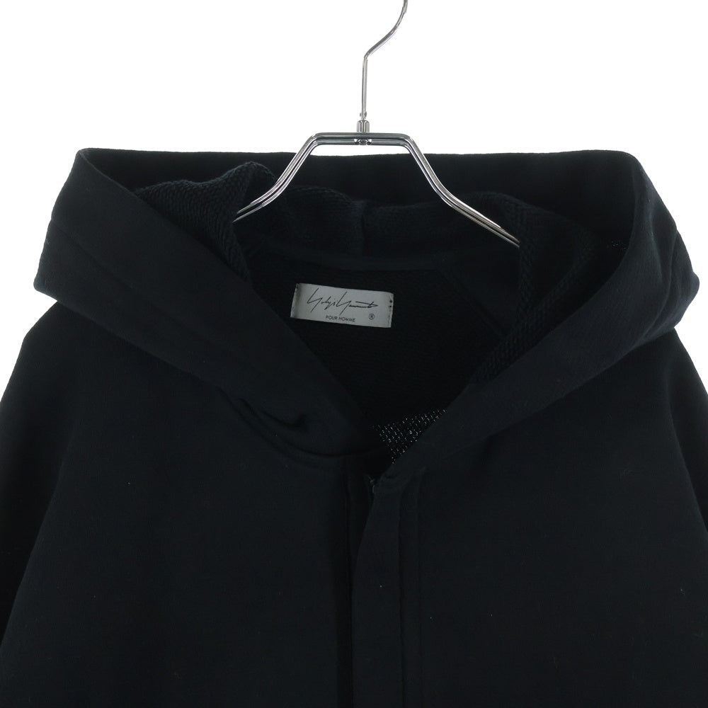 Yohji Yamamoto POUR HOMME(ヨウジヤマモト プールオム) 再構築 オーバー ジップパーカー ブラック HP-T36-083