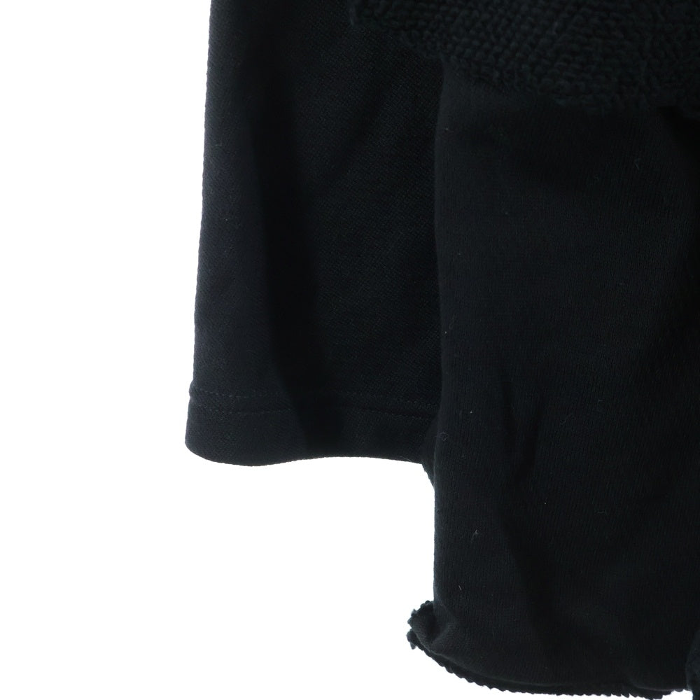Yohji Yamamoto POUR HOMME(ヨウジヤマモト プールオム) 再構築 オーバー ジップパーカー ブラック HP-T36-083