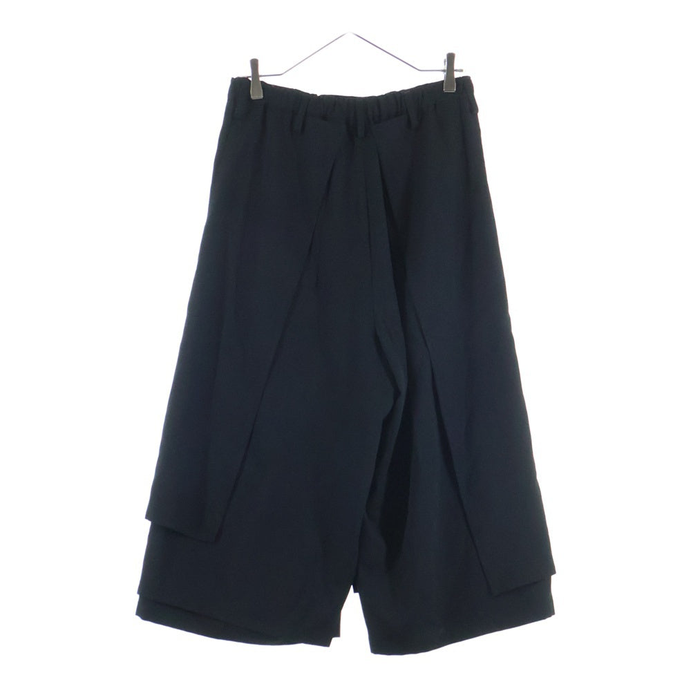 Yohji Yamamoto(ヨウジヤマモト) フロントボタン ワイドスラックス ブラック FO-P11-100