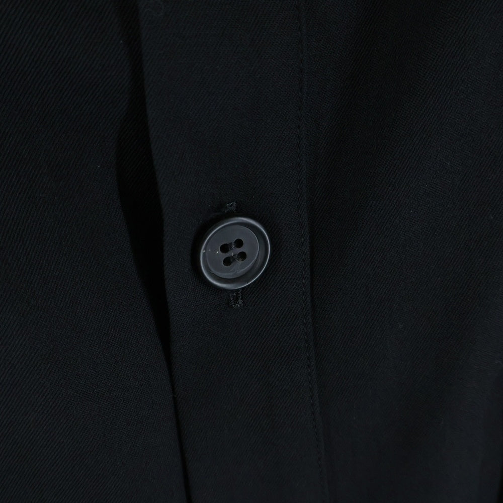 Yohji Yamamoto(ヨウジヤマモト) フロントボタン ワイドスラックス ブラック FO-P11-100