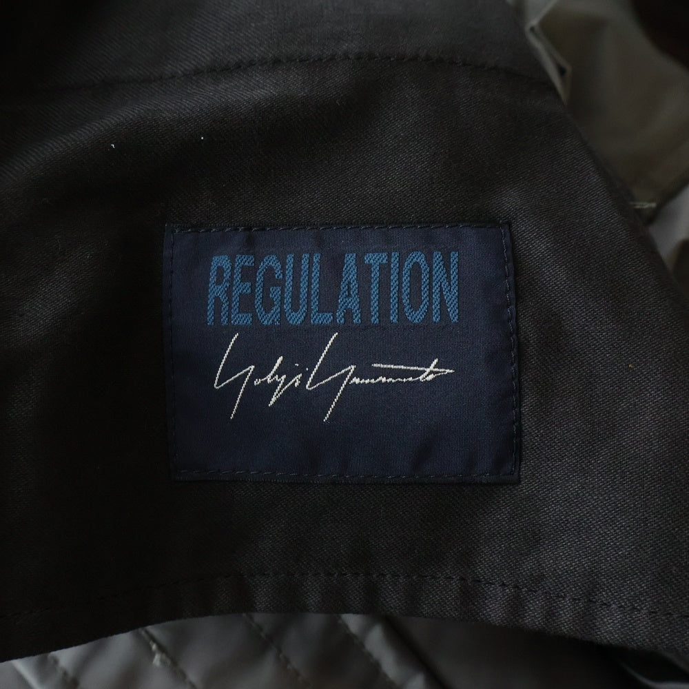 REGULATION Yohji Yamamoto MEN(レギュレーションヨウジヤマモトメン) ナイロン サルエルパンツ グレー FV-P55-901