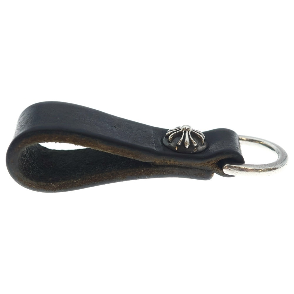 CHROME HEARTS(クロムハーツ) BELT LOOP D RING Dリング クロスボールベルトループ ブラック/シルバー BCA415