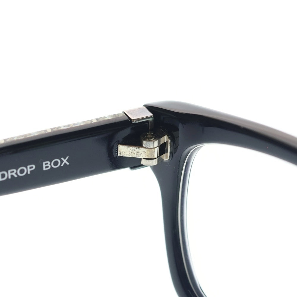 CHROME HEARTS(クロムハーツ) DROP BOX ドロップボックス CHプラステンプル ウェリントンフレーム メガネ サングラス メガネ 眼鏡 ブラック/シルバー