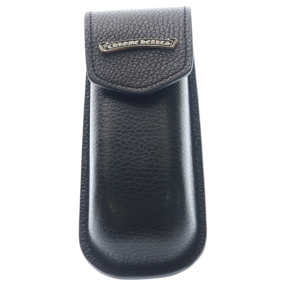 CHROME HEARTS(クロムハーツ) PILLS III 3 フローラル テンプル リムレス スクエア クリアレンズ 眼鏡 メガネ アイウェア ブラック/シルバー