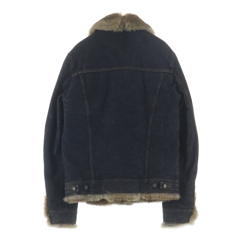 DOLCE & GABBANA ドルチェアンドガッバーナ 02AW ラパンファー デニム ジャケット SP06 9305 インディゴ DOLCE & GABBANA(ドルチェアンドガッバーナ) 02AW ラパンファー デニム