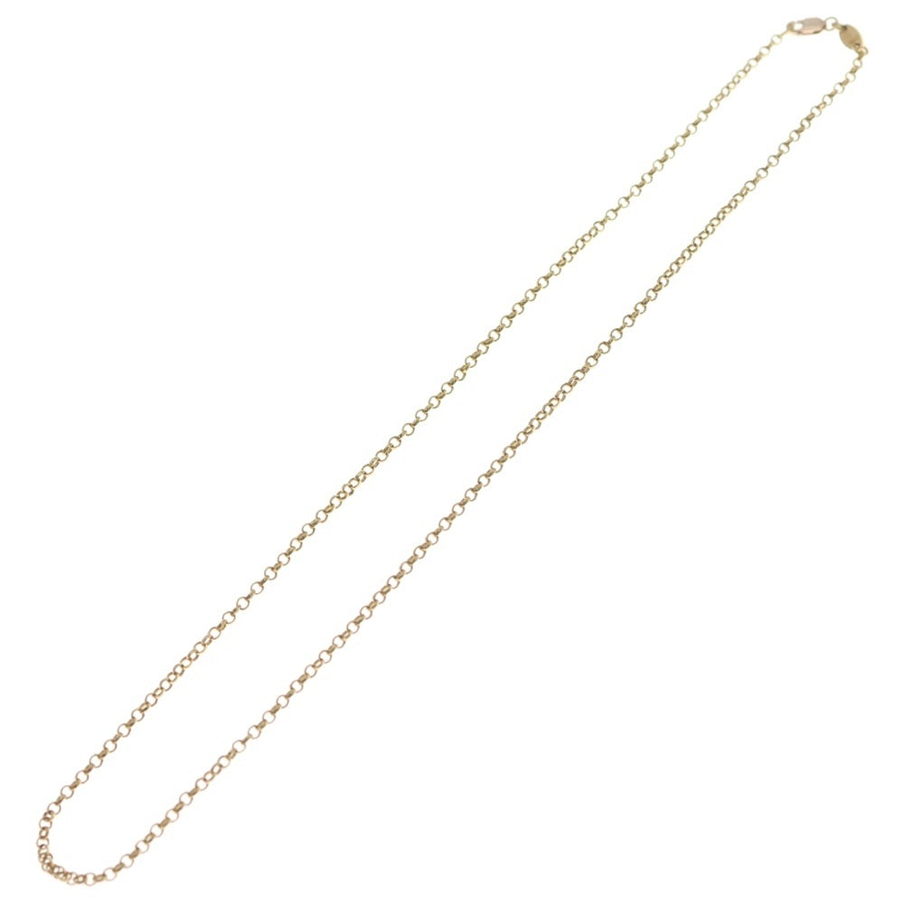 CHROME HEARTS(クロムハーツ) 22K NECKCHAIN R18 ロールチェーンネックレス 18inch ゴールド BCA010