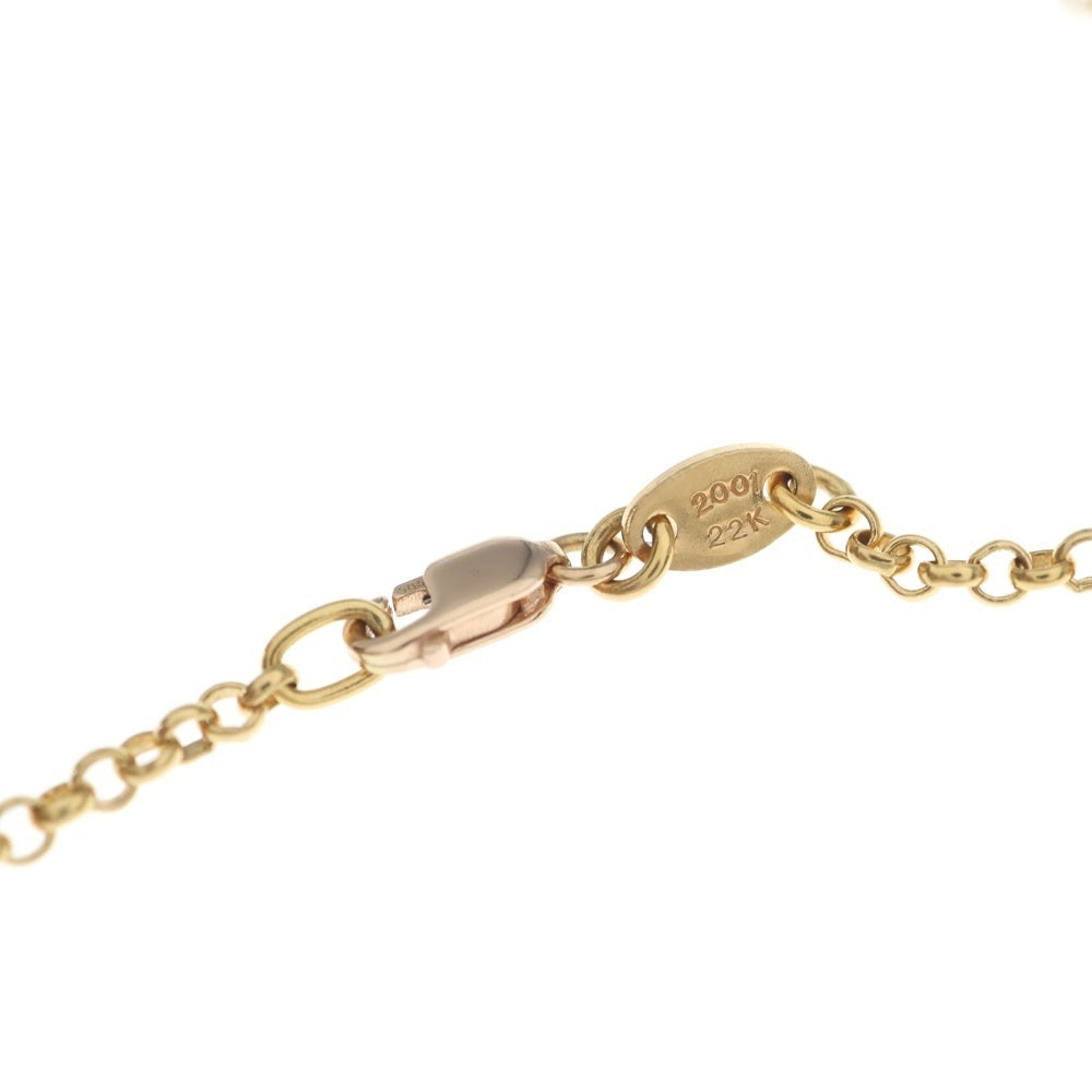 CHROME HEARTS(クロムハーツ) 22K NECKCHAIN R16 ロールチェーンネックレス 16inch ゴールド