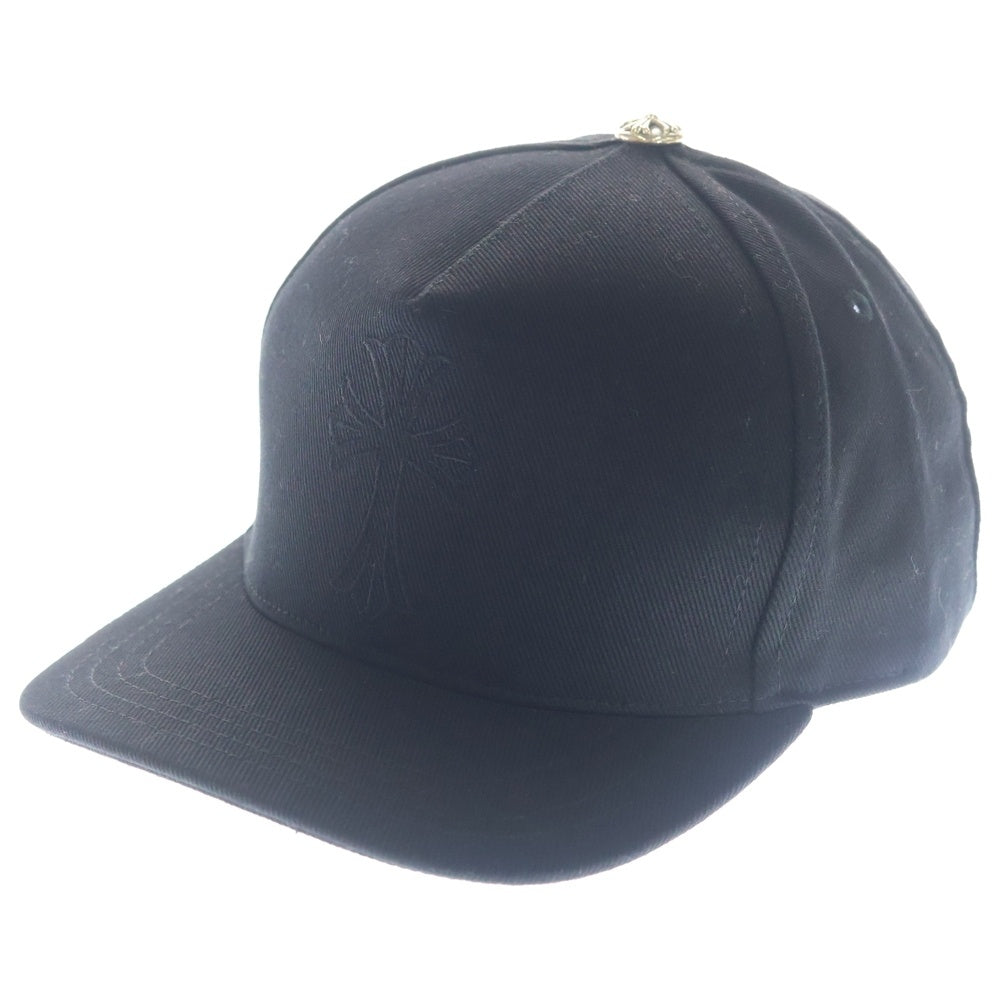 CHROME HEARTS(クロムハーツ) TRUCKER CAP CHクロス刺繍 クロスボールボタン トラッカーキャップ ブラック
