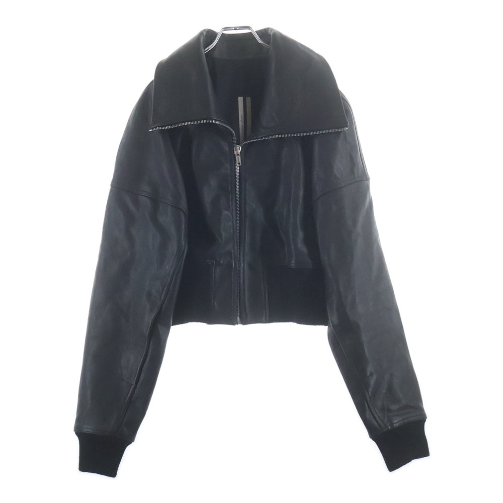 Rick Owens(リックオウエンス) Dracucollar Jacket クロップド レザージャケット ブラック RR02E1705-LOO