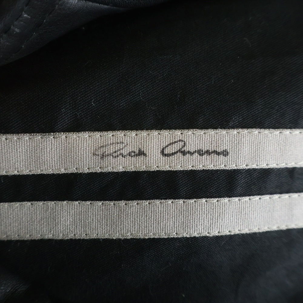 Rick Owens(リックオウエンス) Dracucollar Jacket クロップド レザージャケット ブラック RR02E1705-LOO