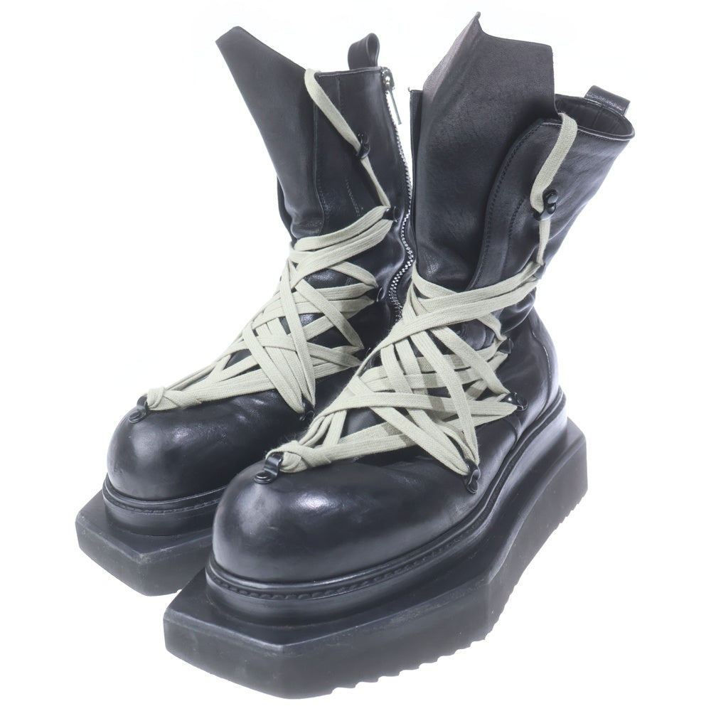 Rick Owens(リックオウエンス) ペンタレースド ターボ サイクロプス メガレース サイドゴアブーツ ブラック