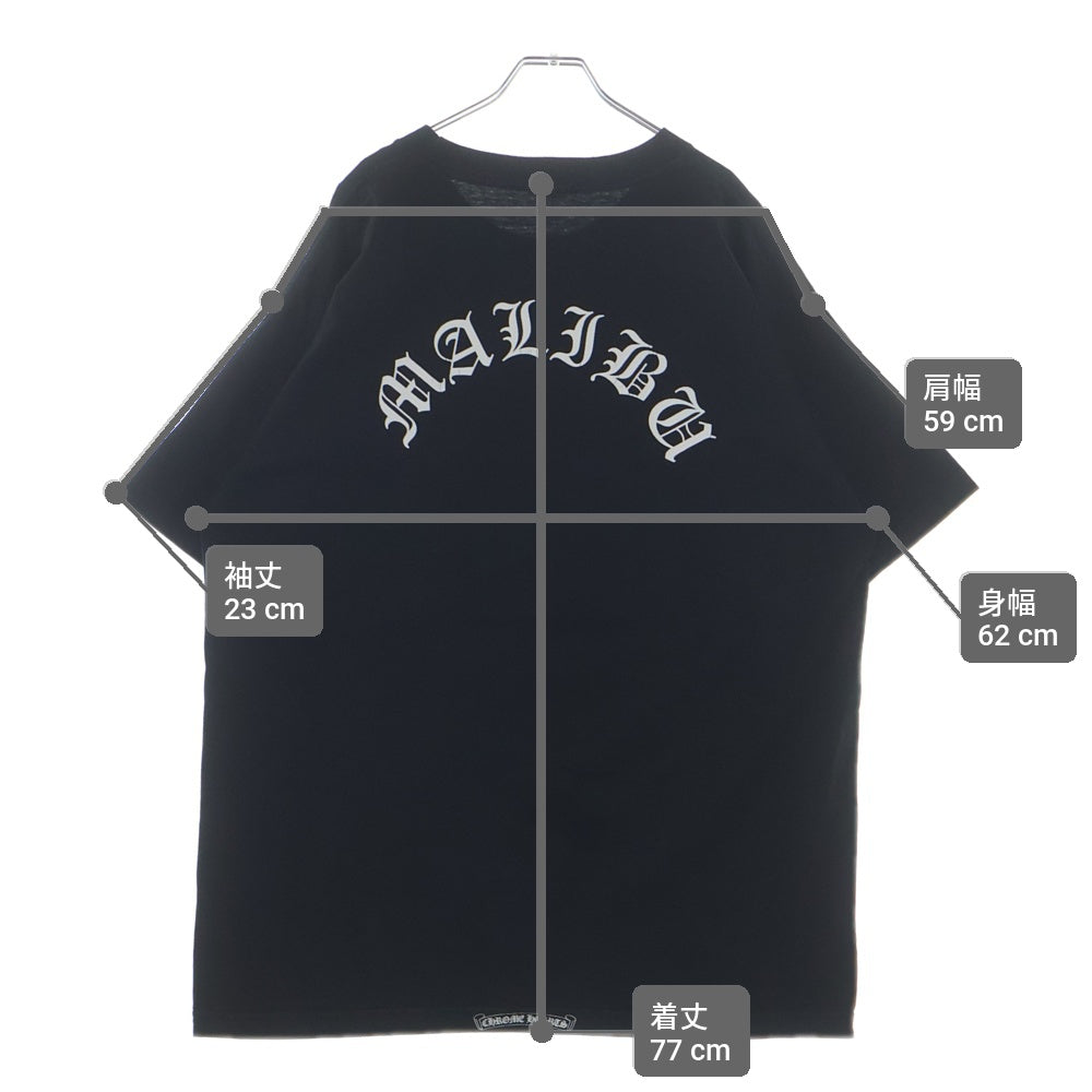 CHROME HEARTS(クロムハーツ) OLD オールド マリブ限定プリント 半袖Tシャツ ブラック