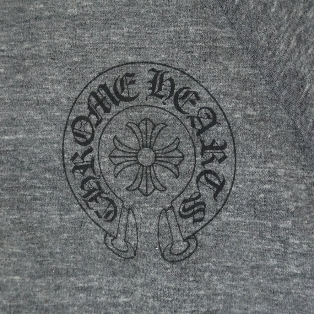 CHROME HEARTS(クロムハーツ) OLD オールド ホースシュー ヘンリーネック 半袖Tシャツ グレー