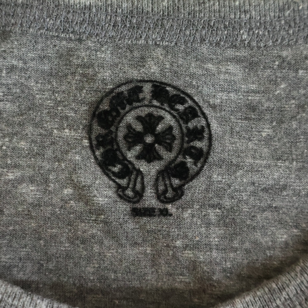 CHROME HEARTS(クロムハーツ) OLD オールド ホースシュー ヘンリーネック 半袖Tシャツ グレー