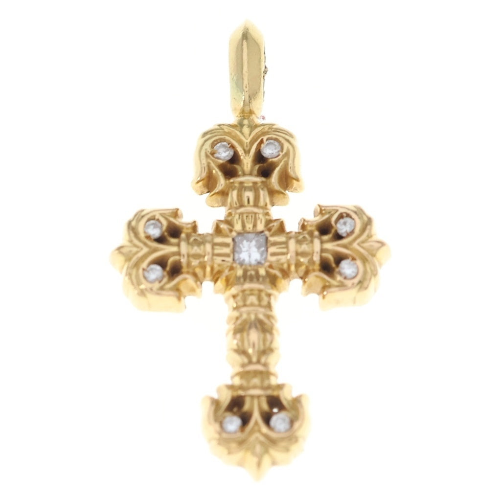 CHROME HEARTS(クロムハーツ) 22K FILIGREE TINY P/DIA タイニーフィリグリークロス PAVEダイヤ ペンダントトップ ゴールド BCA045