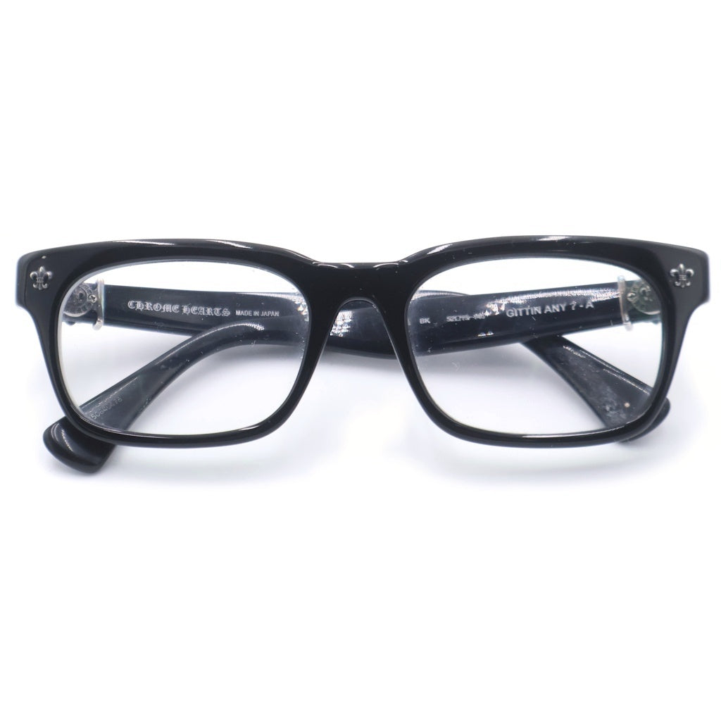 CHROME HEARTS(クロムハーツ) GITTIN ANY？-A BSフレアテンプル ウェリントン サングラス メガネ ブラック